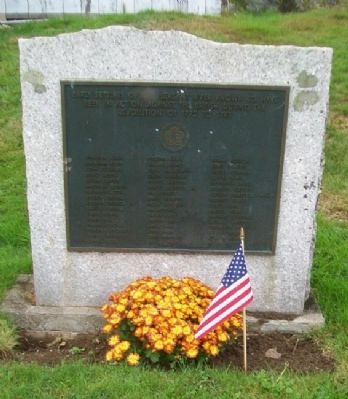 Early Settlers of the Pleasant River Monument. Click for full size. Early Settlers of the Pleasant River Monument image. Click for full size.