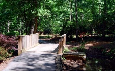 Hatcher Garden & Woodland Preserve Walking Bridge image. Click for full size.