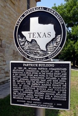 Partrick Building Marker image. Click for full size.