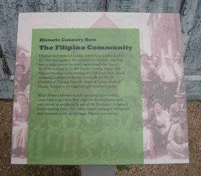 The Filipino Community Marker image. Click for full size.