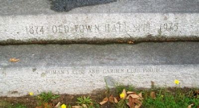 Old Town Hall Site Marker image. Click for full size.