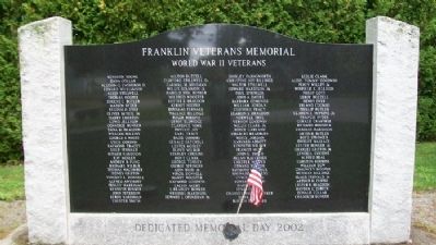 Franklin Veterans Memorial image. Click for full size.