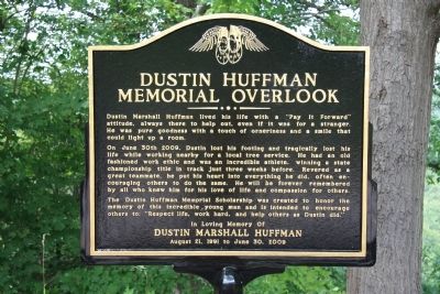 Dustin Huffman Memorial Overlook Marker image. Click for full size.