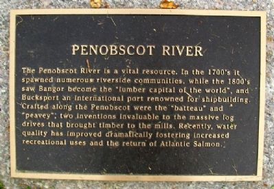 Penobscot River Marker image. Click for full size.