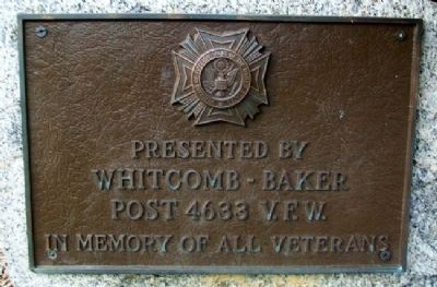 Whitcomb-Baker VFW Post 4633 Veterans Memorial Marker image. Click for full size.
