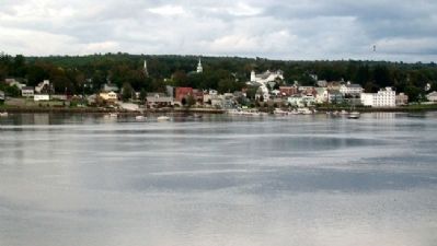 View of Bucksport and Penobscot River from Fort Knox image. Click for full size.