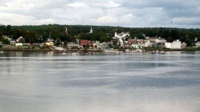 View of Bucksport and Penobscot River from Fort Knox. Click for full size. View of Bucksport and Penobscot River from Fort Knox image. Click for full size.