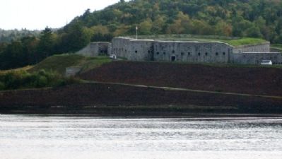 View of Fort Knox from Bucksport. Click for full size. View of Fort Knox from Bucksport image. Click for full size.
