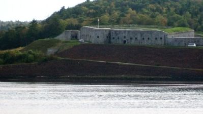 View of Fort Knox from Bucksport image. Click for full size.