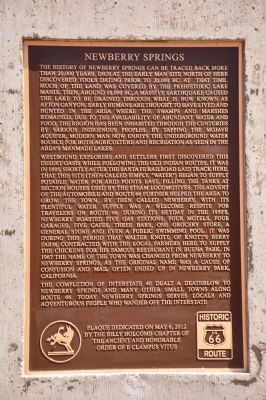 Newberry Springs Marker image. Click for full size.
