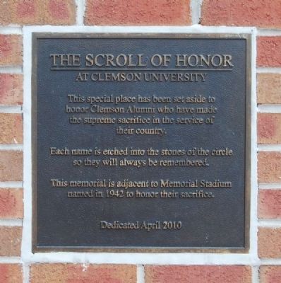 The Scroll of Honor Marker image. Click for full size.