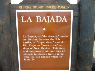 Bicentennial Celebration / La Bajada Marker - Side B image. Click for full size.