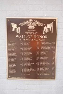 Wall of Honor 2008 Plaque image. Click for full size.