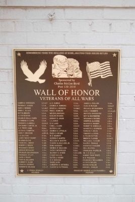 Wall of Honor 2010 Plaque image. Click for full size.