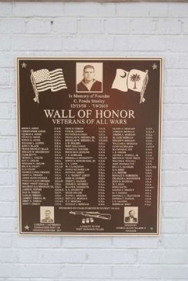 Wall of Honor 2011 Plaque image. Click for full size.