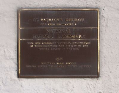 St. Patrick's Church Marker. Click for full size. St. Patrick's Church Marker image. Click for full size.