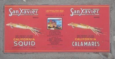 San Xavier Calamares Can Lable image. Click for full size.
