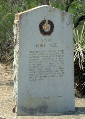Site of Fort Inge Marker image. Click for full size.