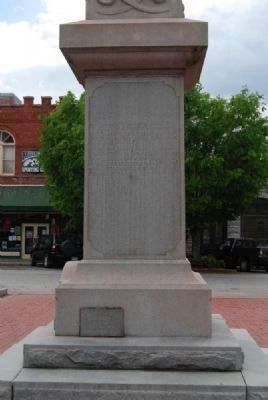 Elbert County Confederate Monument<br>North Facing image. Click for full size.