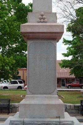 Elbert County Confederate Monument<br>West Facing image. Click for full size.