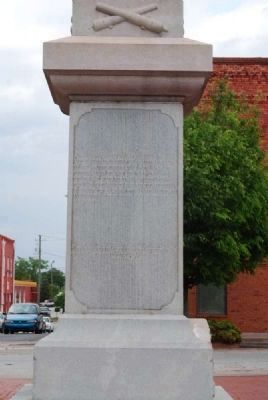 Elbert County Confederate Monument<br>South Facing image. Click for full size.