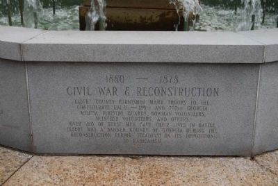 Elberton Granite Bicentennial Memorial Fountain<br>Eighth Panel image. Click for full size.
