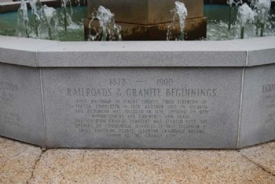 Elberton Granite Bicentennial Memorial Fountain<br>Ninth Panel image. Click for full size.