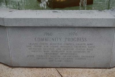 Elberton Granite Bicentennial Memorial Fountain<br>Thirteenth Panel image. Click for full size.