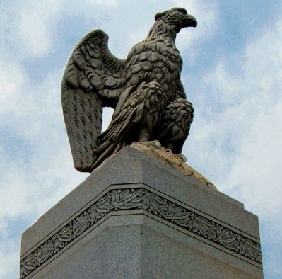 Elberton Granite Bicentennial Memorial Fountain<br>Eagle Detail image. Click for full size.