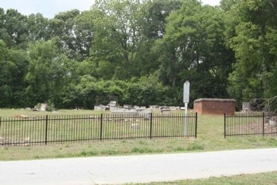 Newberry Village Cemetery and Marker image. Click for full size.