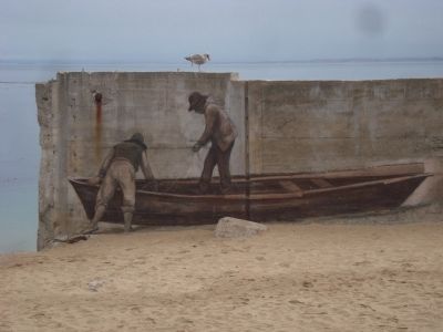 Fishermen's Mural at McAbee Beach image. Click for full size.