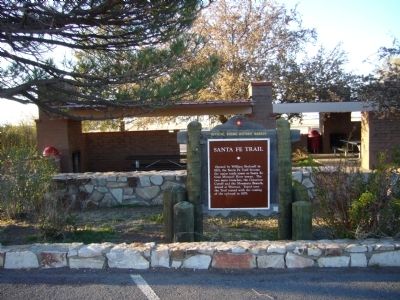 Santa Fe Trail Marker. Click for full size. Santa Fe Trail Marker image. Click for full size.