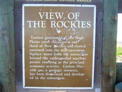 View of the Rockies Marker. Click for full size. View of the Rockies Marker image. Click for full size.