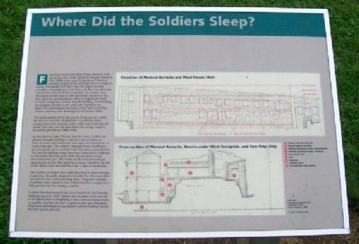 Where Did the Soldiers Sleep? Marker image. Click for full size.