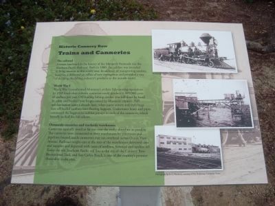 Trains and Canneries Marker image. Click for full size.