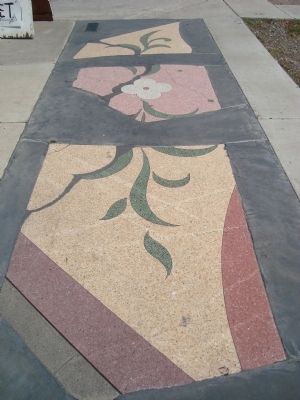 Remains of the Terrazzo Sidewalk. Click for full size. Remains of the Terrazzo Sidewalk image. Click for full size.