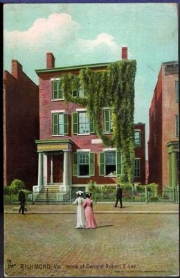 Home of General Robert E. Lee, Richmond, Va. image. Click for full size.