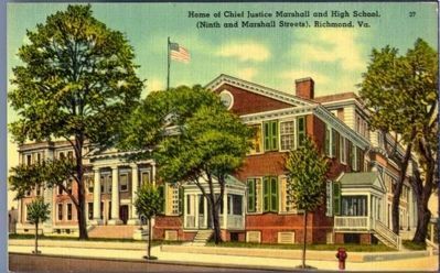 Home of Chief Justice Marshall (9th and Marshall Street), Richmond, Va. image. Click for full size.