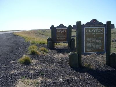 Clayton and Rabbit Ear Mountain Markers image. Click for full size.