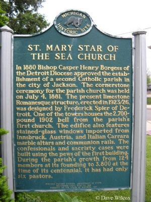 St. Mary Star of the Sea Church Marker image. Click for full size.