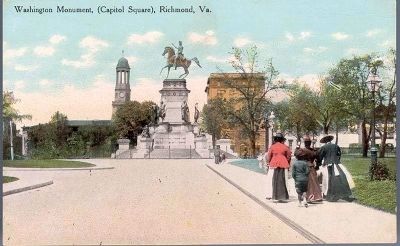 Washington Monument, (Capitol Square), Richmond, Va. image. Click for full size.