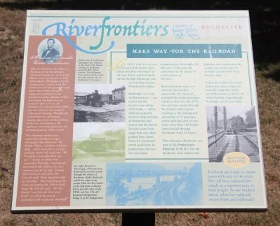 Make Way for the Railroad Marker. Click for full size. Make Way for the Railroad Marker image. Click for full size.