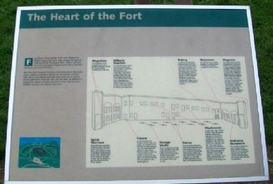 The Heart of the Fort Marker image. Click for full size.
