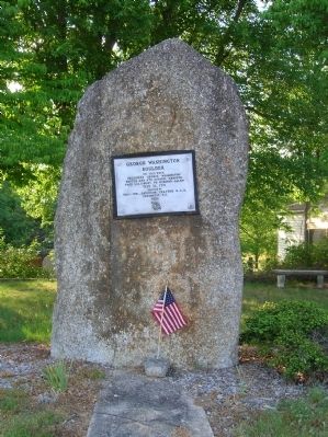 George Washington Boulder Marker. Click for full size. George Washington Boulder Marker image. Click for full size.