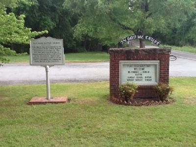 Flat Rock Baptist Church Marker. Click for full size. Flat Rock Baptist Church Marker image. Click for full size.