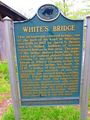 White's Bridge Marker image. Click for full size.