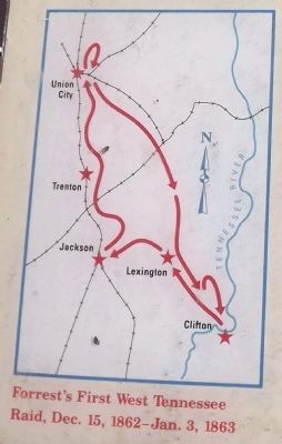 Map of the Raid - December 15, 1862 to January 3, 1863. Click for full size. Map of the Raid - December 15, 1862 to January 3, 1863 image. Click for full size.