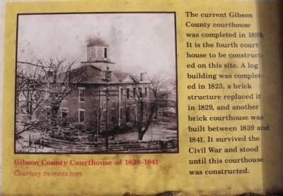 Gibson County Courthouse of 1839-1841. Click for full size. Gibson County Courthouse of 1839-1841 image. Click for full size.