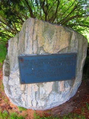 Site of First Schoolhouse in Vergennes Township Marker image. Click for full size.