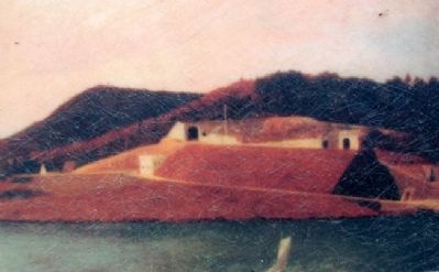 Painting on Digging Down and Building Up Marker image. Click for full size.